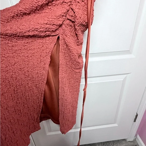 🧡Elegant Rust Sleeveless Dress - Picture 8 of 8